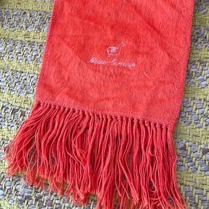 Alpaca Camargo Scarf Bright Tangerine Orange